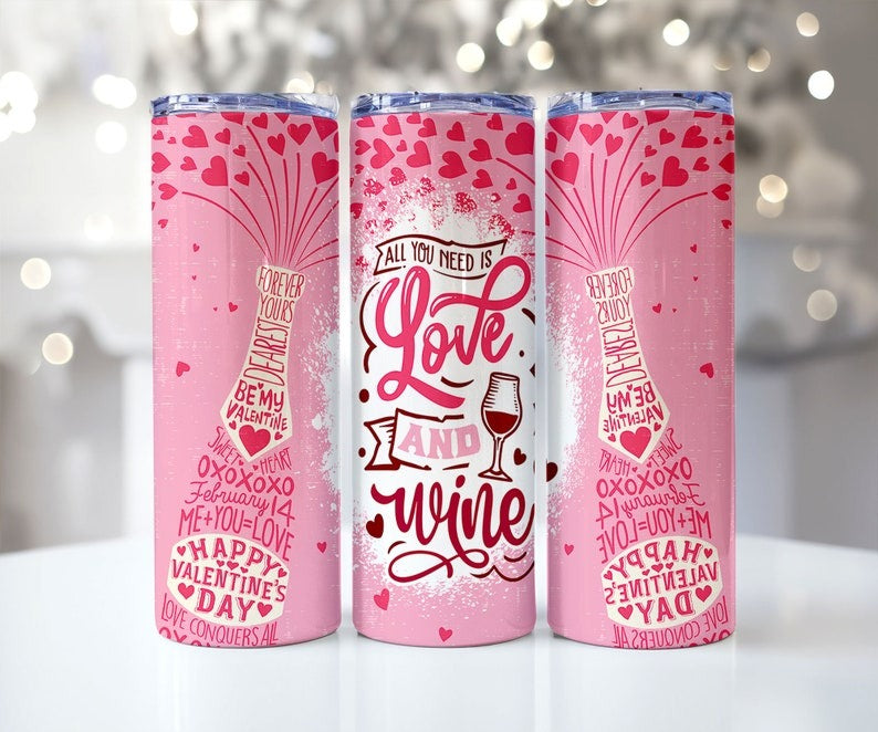 30+ Valentine Tumbler Wrap Bundle, Valentine 20oz Skinny Tumbler Designs, Valentine Sublimation Designs, Valentines Day Tumbler Wrap - PNG.1