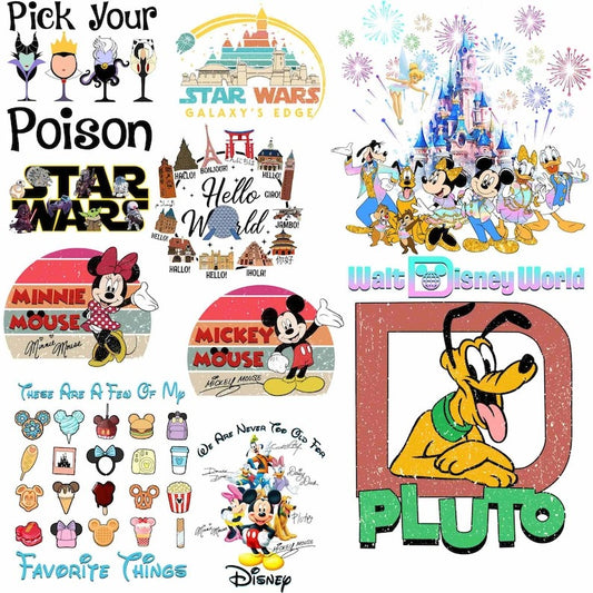 37 Designs Retro Magical Kingdom Png, Princess Bundle Png, Mick ey PNG Bundle, Family Trip Vacation Shirt, Magic Snacks Png Download