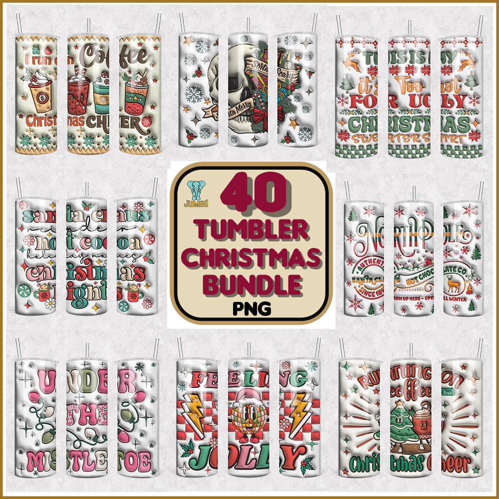 40TumblerChristmasPngBundle