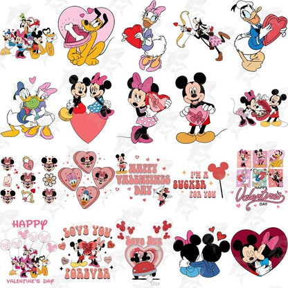 40 Cartoon Valentine Png Bundle, Valentine Mouse Story Png Bundle, Be My Valentine Png, Mouse And Friend Character Movie, Digital Download.1