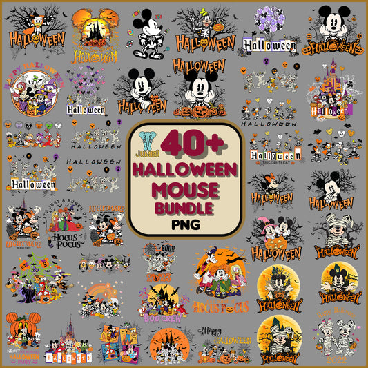 40_HalloweenMousePngBundle