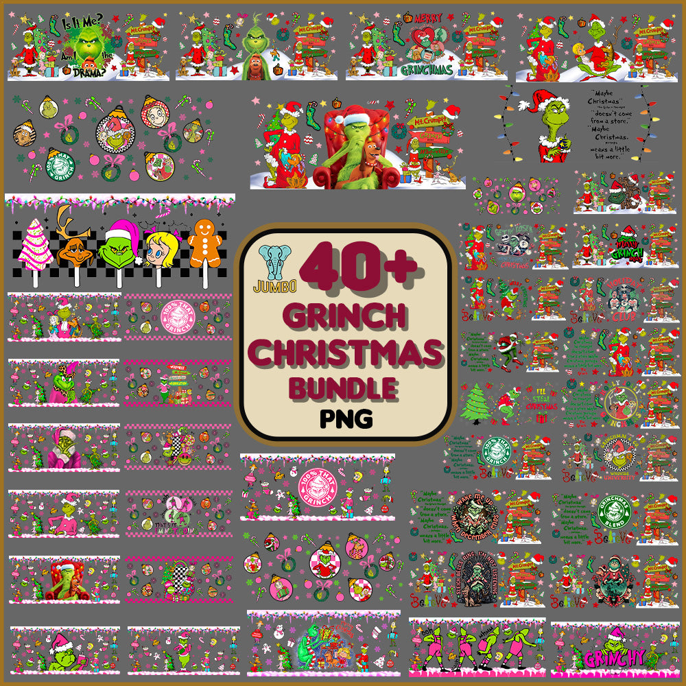 41GrinchChristmasPngBundle