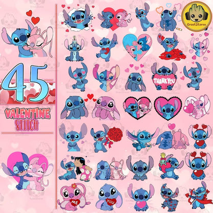 45 Couple Valentine Png Bundle, Valentine Character Png, Valentine Movie Cartoon Png Bundle, Happy Valentine Day, Digital Download.1