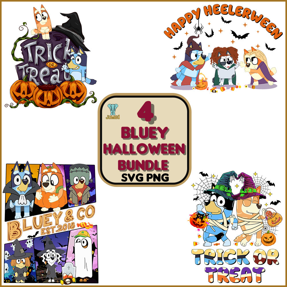 4BlueyHalloweenSvgBundle