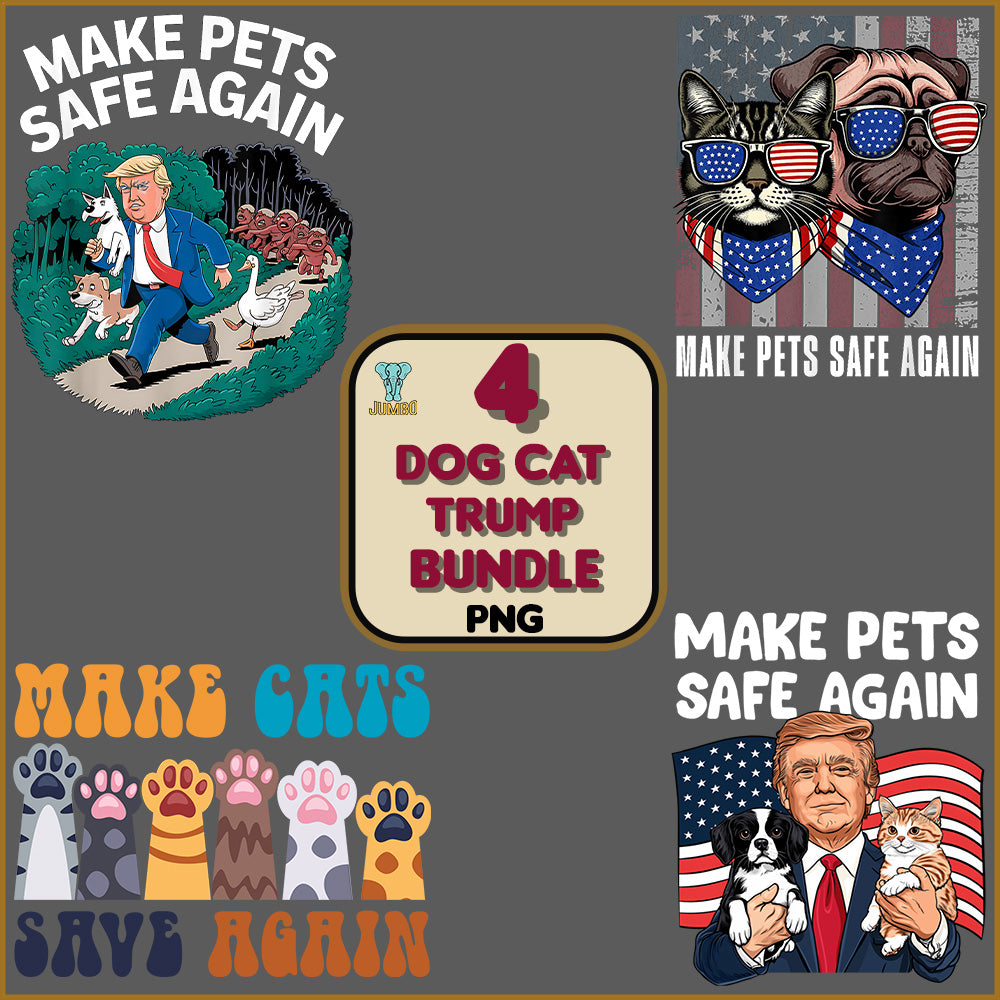 4DogCatTrumpPngBundle