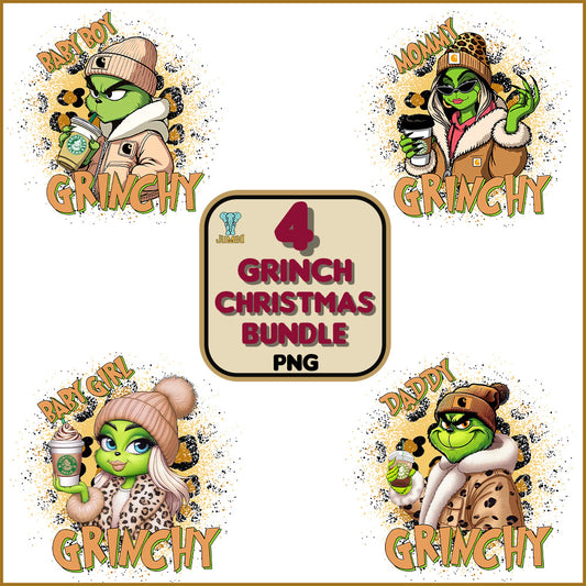 4GrinchChristmasPngBundle