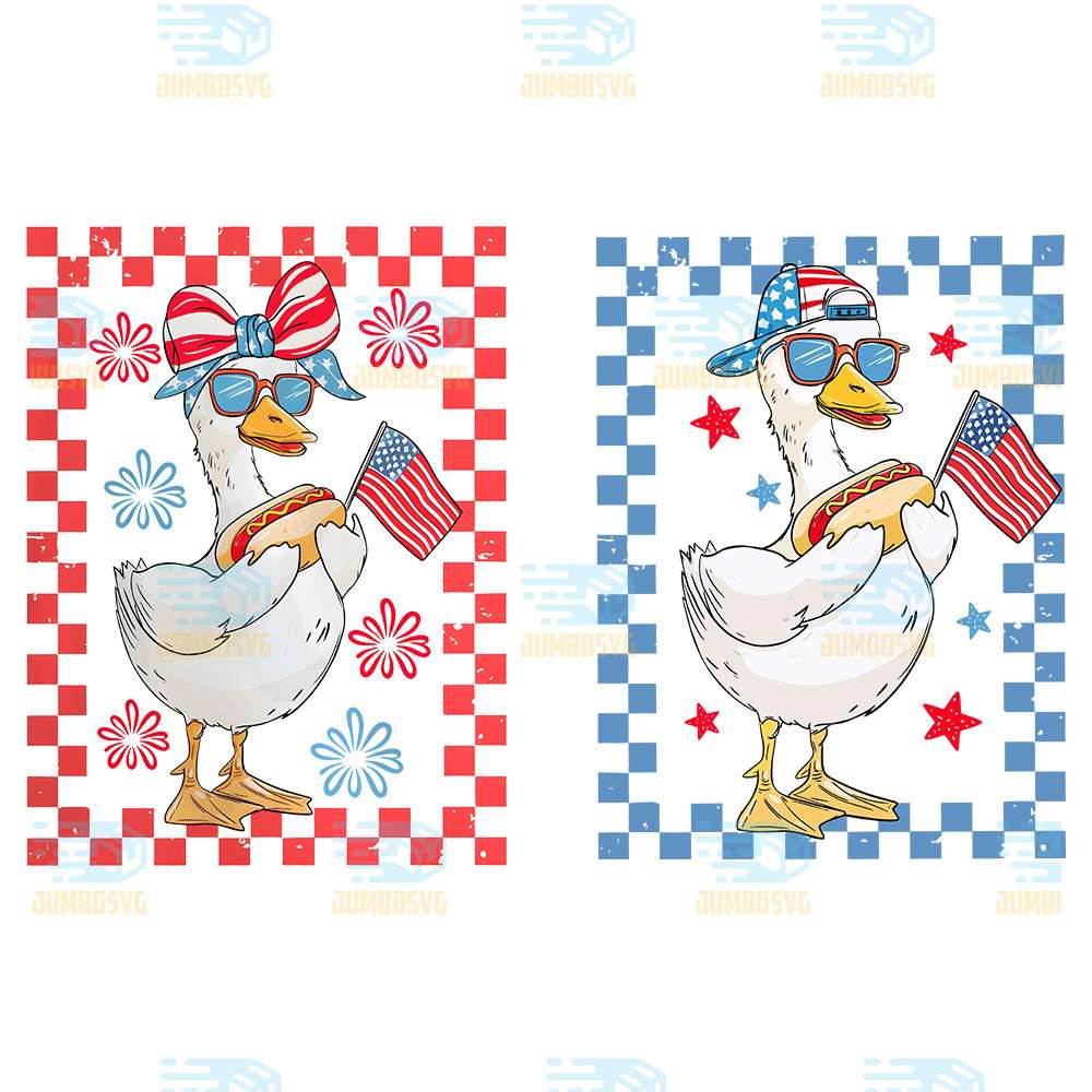 4th-Of-July-Goose-Boy-Girl-Png