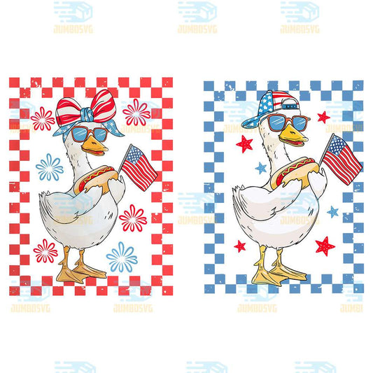 4th-Of-July-Goose-Boy-Girl-Png