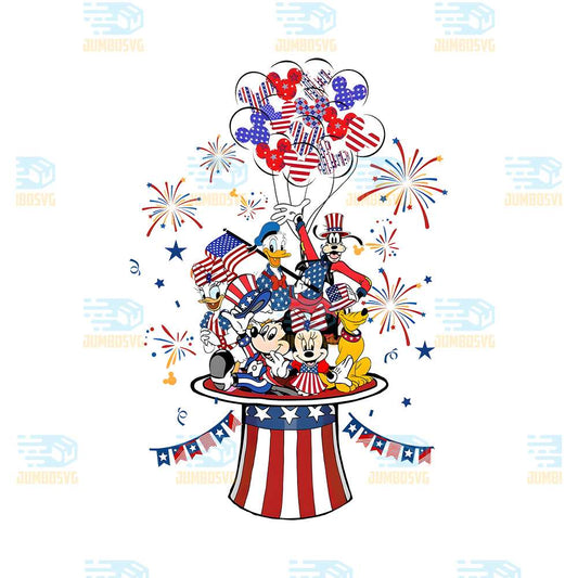 4th-Of-July-Mickey-And-Friends-Png