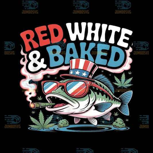 4th-Of-July-Red-White-And-Baked-Weed-Smoking-Cannabis-Png