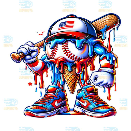 4th-Of-July-Red-White-And-Blue-Baseball-Ice-Cream-Drip-Boys-Png