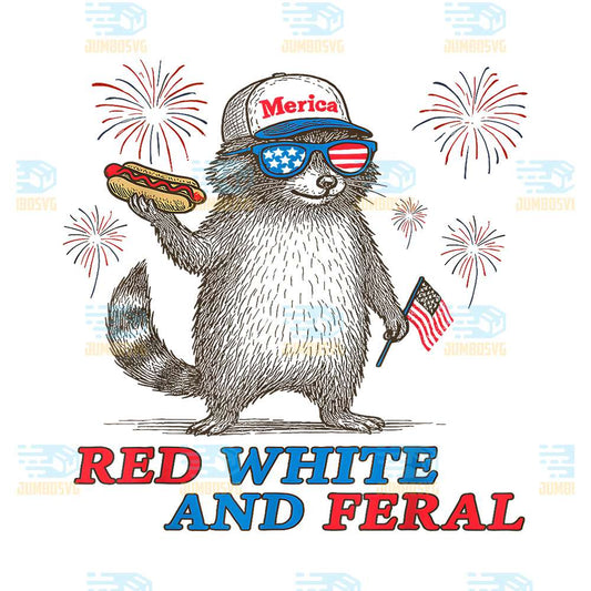 4th-Of-July-Red-White-And-Feral-Raccoon-USA-Flag-Fireworks-Svg