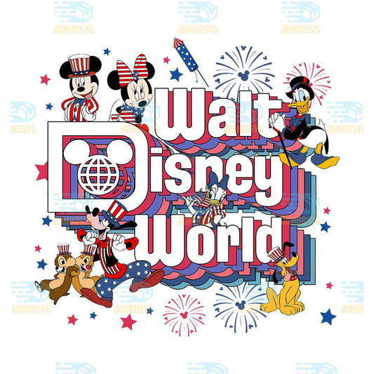 4th-Of-July-Walt-Disney-World-Patriot-Mickey-And-Friends-Png