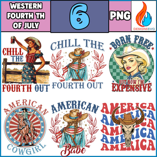 4th of july Bundle, Western 4th Of july Png, American Mama Babe, Patriotic png, Fourth of july Sublimation Bundle, Freedom png, USA png