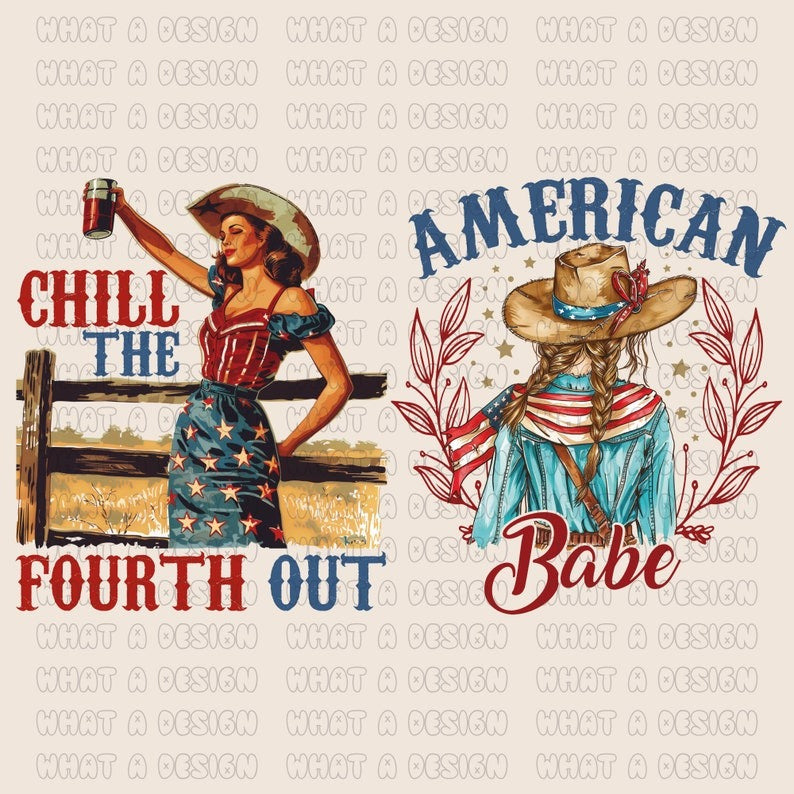 4th of july Bundle, Western 4th Of july Png, American Mama Babe, Patriotic png, Fourth of july Sublimation Bundle, Freedom png, USA png