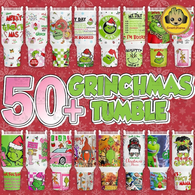 50 Merry Christmas Doodle 40 oz Tumbler Wrap Bundle, Retro Christmas My Day Tumbler, 40oz Skinny Tumbler Wrap, Christmas Movie Tumbler Png - Jumbosvg