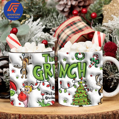 50+ 3D Inflated Christmas Movie 11oz Mug Wrap Png Bundle, Christmas Character 11oz Mug Design Png, Christmas 11oz Mug Wrap - Jumbosvg