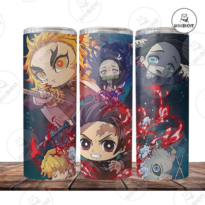 50+ Anime Tumbler Bundle Wrap, Demon Slayer Bundle Tumbler Png Wrap Designs, Anime 20 Oz Skinny Tumbler & Straight Png, Digital Download