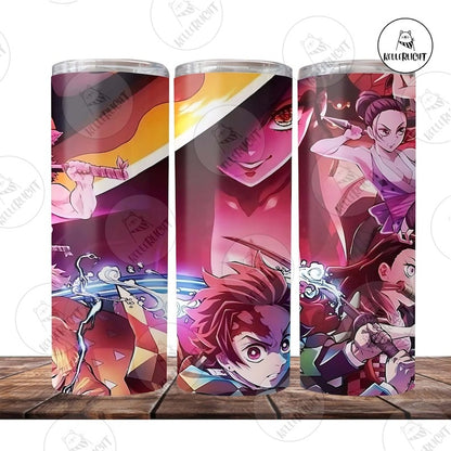 50+ Anime Tumbler Bundle Wrap, Demon Slayer Bundle Tumbler Png Wrap Designs, Anime 20 Oz Skinny Tumbler & Straight Png, Digital Download