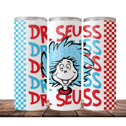 50+ Funny Dr Seuss Sublimation Tumbler Bundle, Cartoon Character 20oz Skinny Tumbler, Cat In The Hat Tumbler Wrap, Digital Download