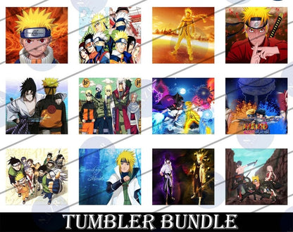 50+ Naruto Tumbler Bundle, Bundle Digital Design, Tumbler 20oz Skinny Sublimation, PNG Instant Download