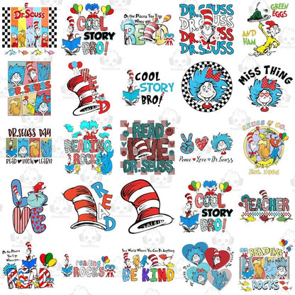 50+ Reading Day PNG Bundle, Oh The Place You Will Go Png, Little Miss Thing Png, Read Across America Png, Teaching Is My Thing Design File