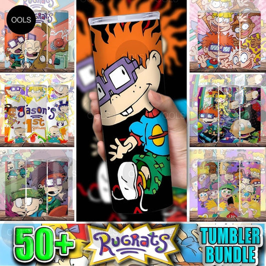 50+ Tommy Pickles and Friends Tumbler Bundle, Bundle Digital Design, Cartoon Tumbler 20oz Skinny Sublimation, Instant Download