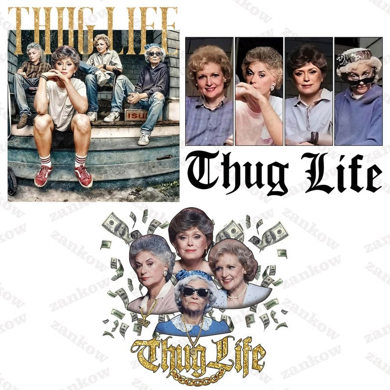 5 Girls Thug Life Png, Thug Life Movie Png Bundle, Cool Mom Empower Womens Png, Mother’s Day Gift Png, Grandma Gift Shirt Png, Digital File