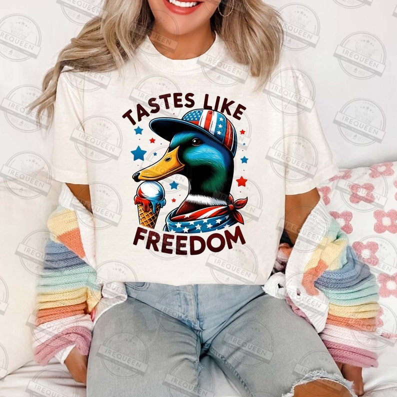 5 Tastes Like Freedom PNG Bundle, Duck Hunting Sublimation PNG, 4th of July Duck Sublimation Png, Fourth of July png, Digital File