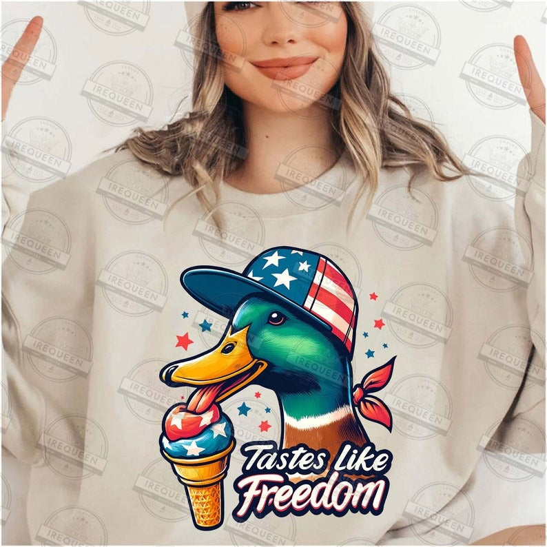 5 Tastes Like Freedom PNG Bundle, Duck Hunting Sublimation PNG, 4th of July Duck Sublimation Png, Fourth of July png, Digital File