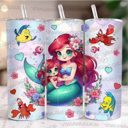 5+ Mother’s Day Princess 20oz Skinny Tumbler Sublimation Design, Mama Princess 20oz Tumbler Wrap Png, Best Mom Ever, Instant Download