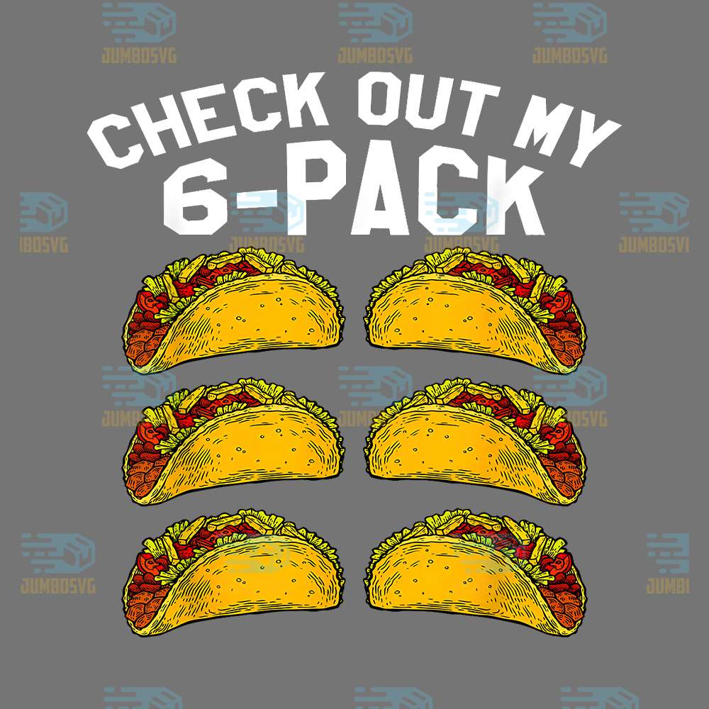 6-Pack-Fitness-Taco-Mexican-Png