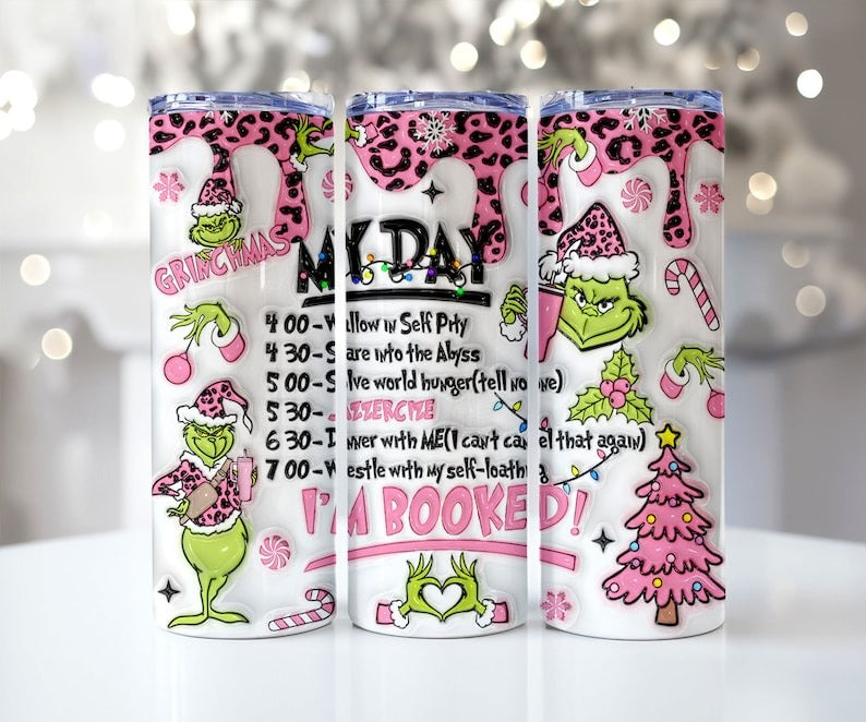 60+ Bundle Inflated Pink Christmas 20 Oz Skinny Tumbler, Santa Claus Png, Pink Xmas 20oz Tumbler Wrap, Christmas Movies 2D, Coffee Lover - Jumbosvg