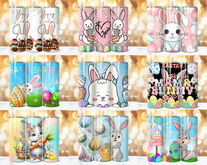 60+ Easter Bunny Tumbler Wrap Bundle, 20 OZ Easter Bunny Sublimation, Cute Easter Tumbler Wrap, Egg Easter Tumbler Wrap ,Easter Bunny Png