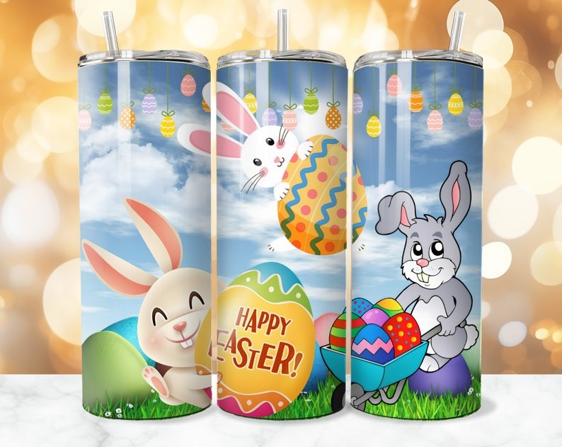 60+ Easter Bunny Tumbler Wrap Bundle, 20 OZ Easter Bunny Sublimation, Cute Easter Tumbler Wrap, Egg Easter Tumbler Wrap ,Easter Bunny Png