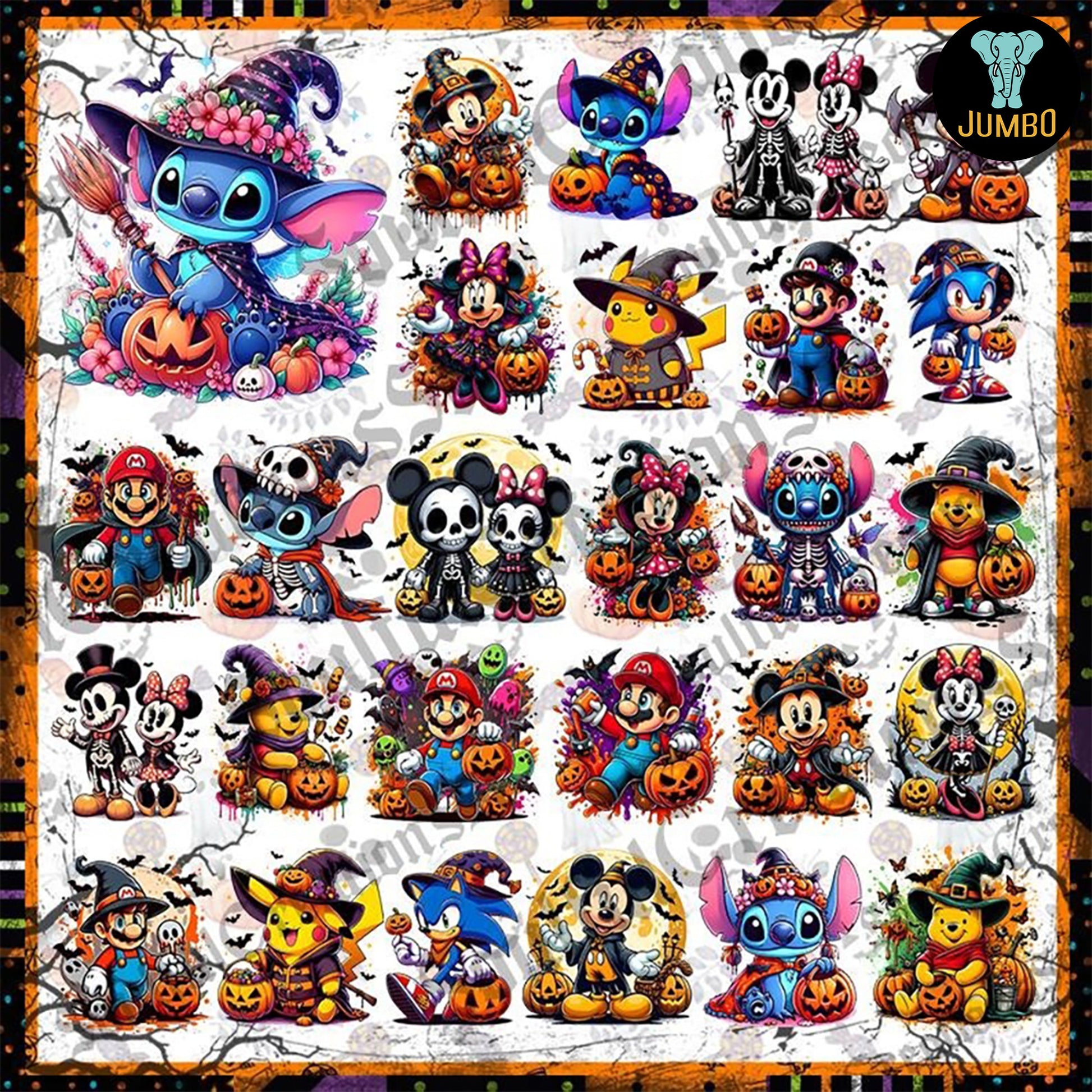 60_HalloweenCartoonCharacterPngBundle1