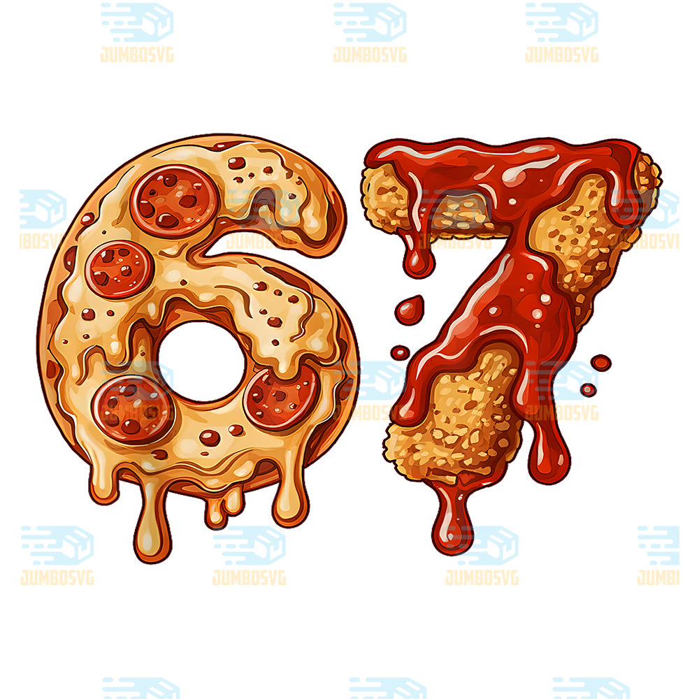 67-Six-Seven-6-7-Pizza-Chicken-Nugget-Kids-Brainrot-Meme-Png