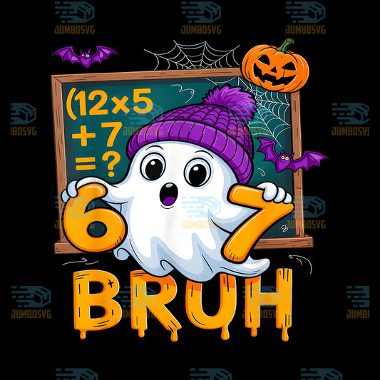 67-Teacher-Halloween-Ghost-Six-Seven-Meme-Math-Humor-Ghost-Png