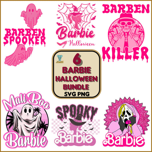 6BarbieHalloweenSvgBundle