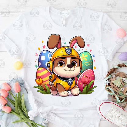 6 Cartoon Easter Dog Character Png Bundle, Spring Easter Png, Happy Easter Day Png, Superhero Easter Png, Easter Egg Png, Digital Download