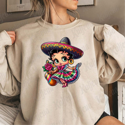 6 Cartoon Princess Cinco De Mayo Png Bundle, Cinco De Mayo Png, Mexican png, Mouse Character Movie Png, Chingona Png,, Digital download