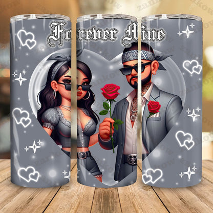 6 Chicano Always and Forever Couple Cholo Couple 20oz Tumbler Wrap PNG Bundle, Chola Couple 20oz Tumbler Wrap, Chicano Couple Digital File