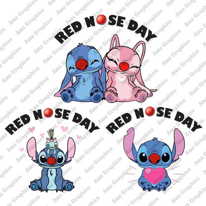 6 Funny Friend Cartoon Red Nose Day Png Bundle, Red Nose Cartoon Png, Superhero Cartoon Png, Red Nose 2024 Png, Digital Download