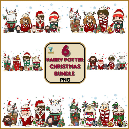 6HarryPotterChristmasPngBundle