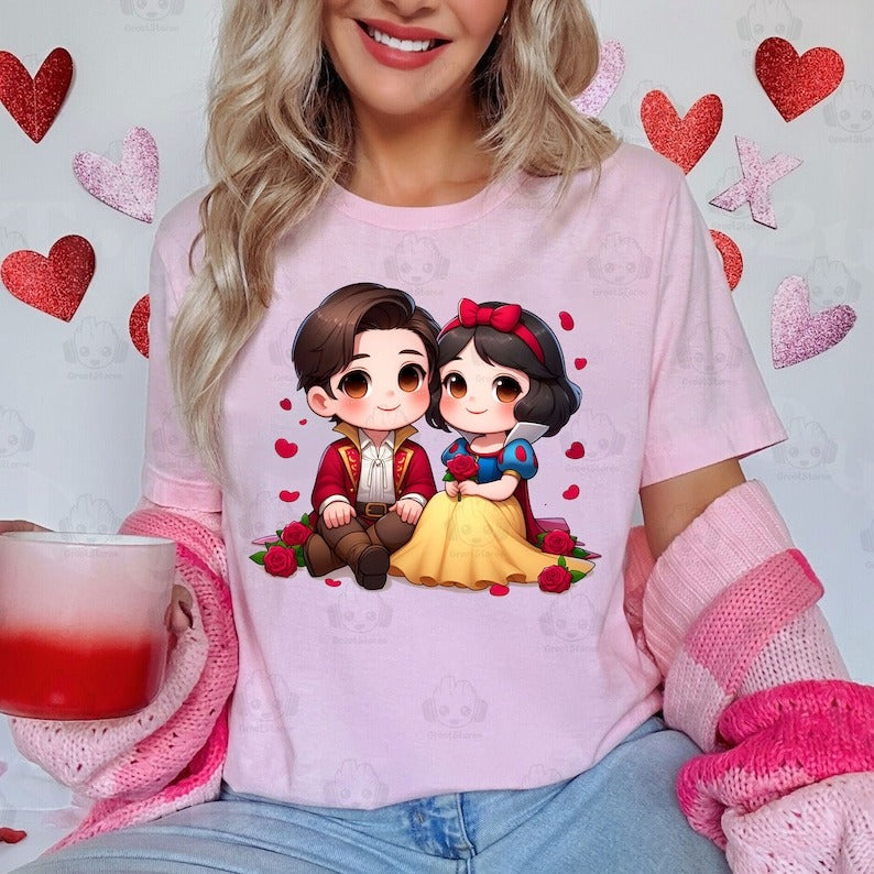 6+ Princess Couple Old School Chola Png Bundle, Spanish Couple Valentine Design, Spanish Girl Valentine Png, Valentines Day Shirt, Cholo PNG