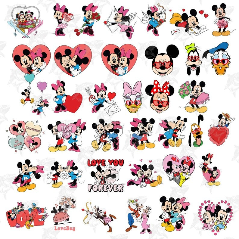 70+ Couple Valentine Png Bundle, Valentine Character Png, Valentine Movie Cartoon Png Bundle, Happy Valentine Day, Digital Download.1