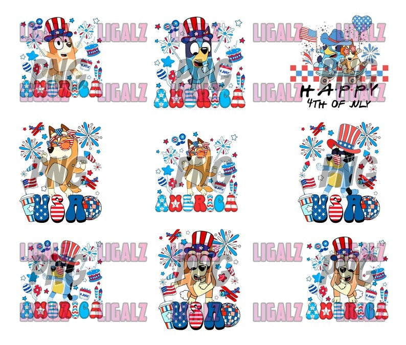 70+ Designs Cartoon 4th Of July Mega Bundle PNG, 4th Of July 2024 PNG, 4th Of July Funny PNG Sublimation, Clipart, Digital Download