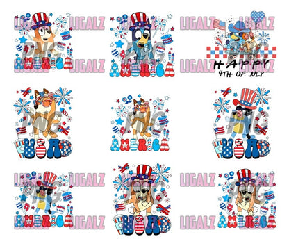 70+ Designs Cartoon 4th Of July Mega Bundle PNG, 4th Of July 2024 PNG, 4th Of July Funny PNG Sublimation, Clipart, Digital Download