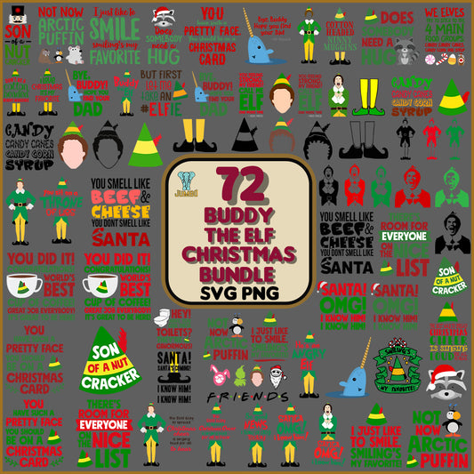 72BuddyTheElsChristmasSvgBundle