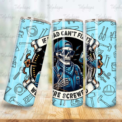 7 Doing Dad Shit Funny 20oz Tumbler Wrap Bundle, Sarcastic Skeleton 20oz Tumbler Sublimation, Man Father Husband Skull Tumbler Png